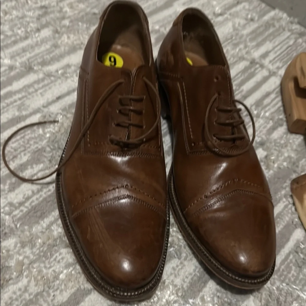 Classic Brown Leather Men's Dress Shoes